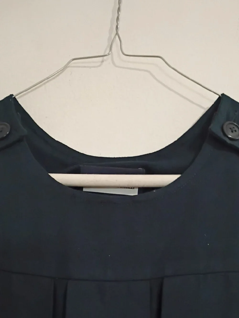 Lands' End Navy Blue Pleated School Dress